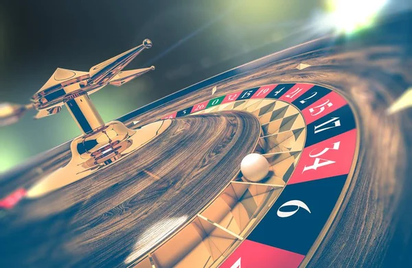 Casino Roulette Wheel Closeup — Stock Photo, Image