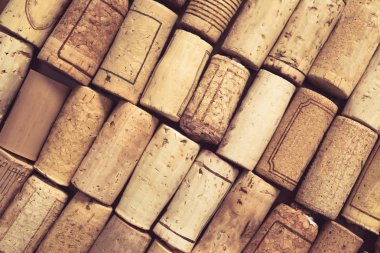 Boş şarap mantarlar arka plan