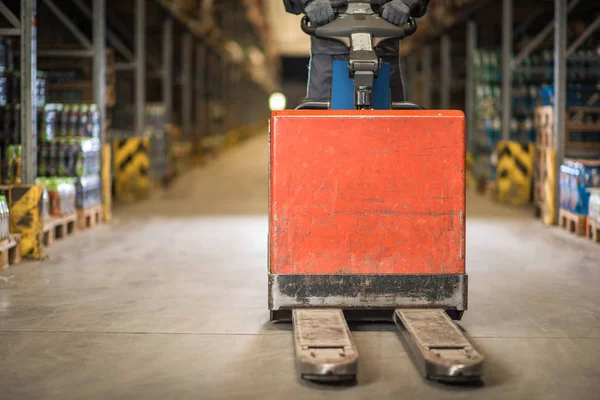 Jack per pallet pronto a lavorare — Foto Stock