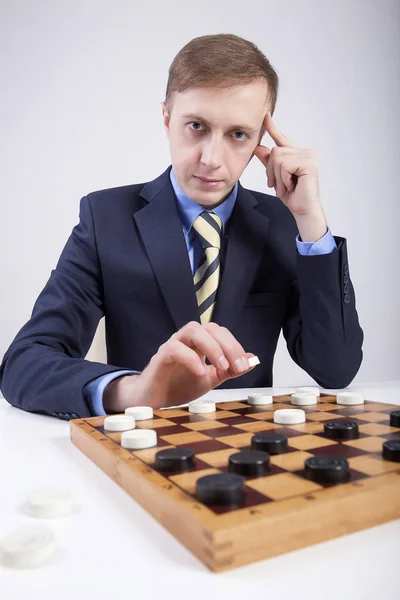 El hombre blanco y el juego —  Fotos de Stock