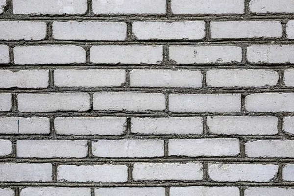 Tuğla duvar. Beyaz renk. Arka plan.