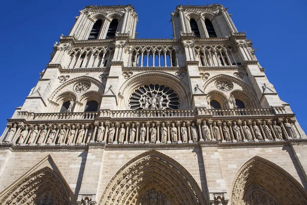 Notre Dame de Paris, the most famous cathedral Royalty Free Stock Images
