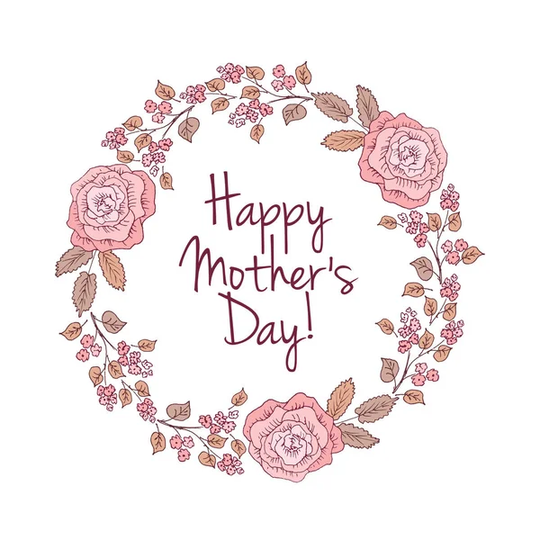 Carte Happy Mothers Day — Image vectorielle