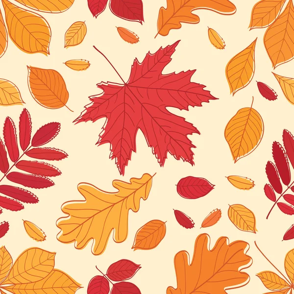 Kleurrijke herfstbladeren — Stockvector