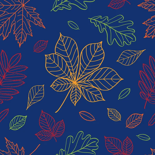 Красочные осенние листья — стоковый вектор