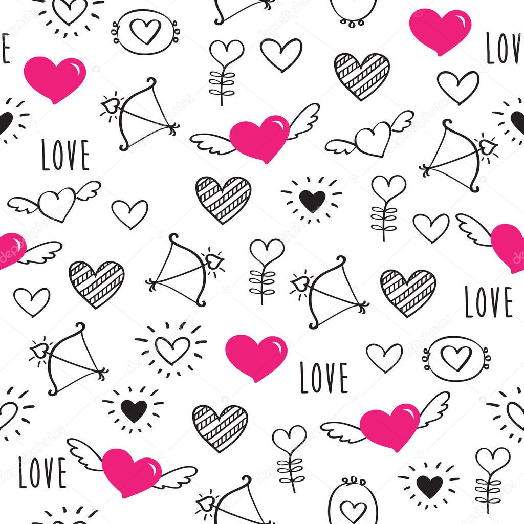 Valentine day pattern
