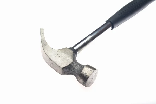 Hammer of metal on a white background — Stock Photo, Image