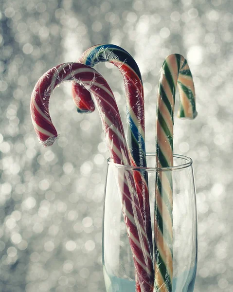新的一年糖果手杖 — 图库照片