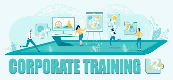 Corporate Business Training Program for Employees — Stockový vektor