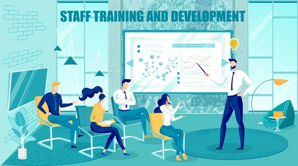 Staff Training and Development, Skills Upgrade. — 스톡 벡터