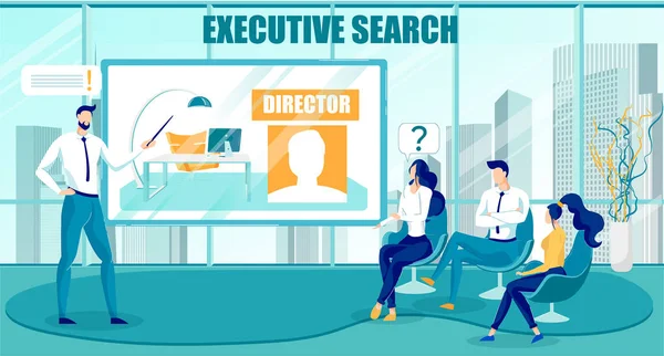 Executive Search, кадровое агентство . — стоковый вектор