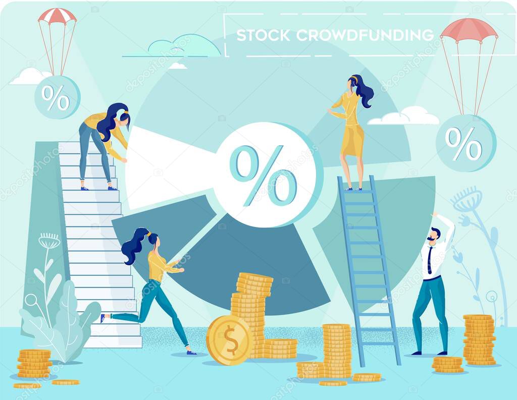 Stock Crowdfunding and Business Profit Diagram