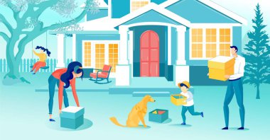 İki Çocuklu Aile Yeni Ev 'e Taşınıyor.