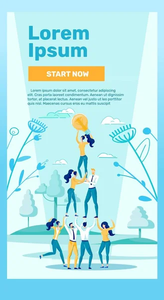 Pyramid People Crowdfunding Business Illustration. — Stock Vector