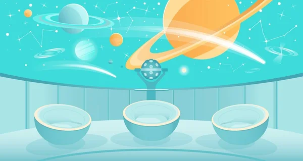 Projection of Universe and Space in Planetarium — стоковий вектор
