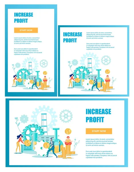 Stratégie d'entreprise créative Augmenter les bénéfices — Image vectorielle