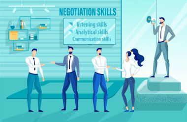 Eğitim Posterinde Pazarlık Yetenekleri Pompalanıyor