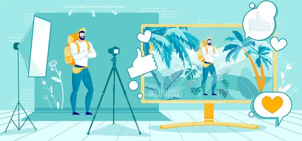 Creating Super Popular and Successful Video Chanel Royalty Free Stock Illustrations