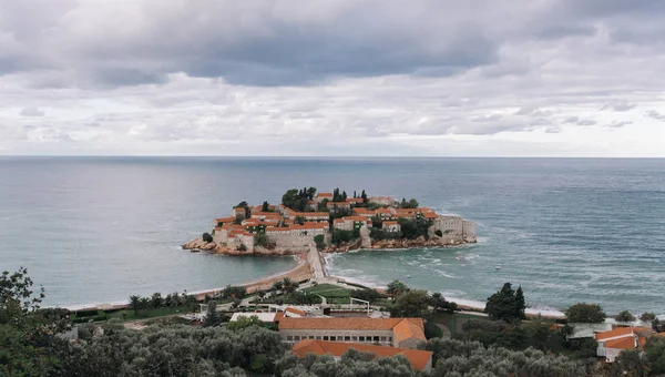 Sveti stefan Adası nda Karadağ Stok Resim