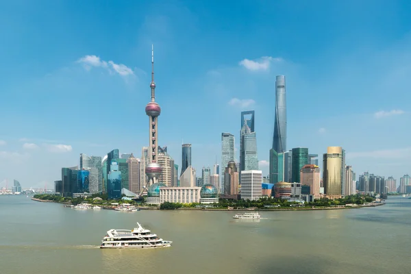 Vista aérea de shanghai, shanghai lujiazui finanças e negócios — Fotografia de Stock