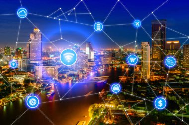 Akıllı şehir ve kablosuz iletişim ağı, iş bölgesi