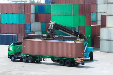 Forklift Asansör konteyner kutu kamyon im için depo kullanmak için yükleme