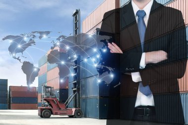 Global lojistik ortaklık bağlantısı konteyner kargo d eşleyin