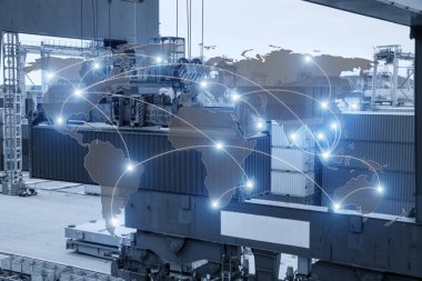 Global lojistik ortaklık bağlantısı konteyner kargo f eşleyin