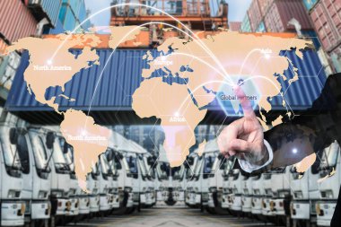 Global lojistik ortaklık bağlantısı konteyner kargo f eşleyin