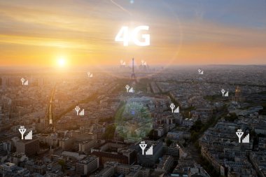 Akıllı şehir ve 4g sinyal iletişim ağı, iş Soka