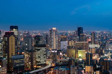 Osaka şehir şehir manzarası Simgesel Yapı Umeda District içinde Os