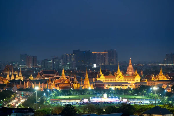 Wat Phra Kaew och Grand palace i Bangkok, Thailand. Wat Phra Ka — Stockfoto