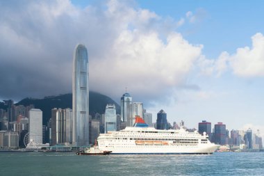Hong Kong gökdelenler bina modern iş merkezleri ve c
