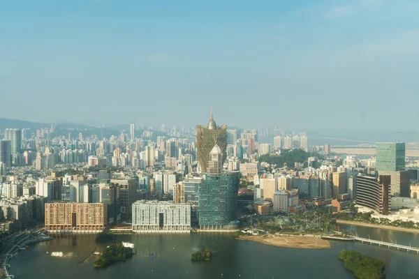 Kuva Macaosta (Macao), Kiina. Pilvenpiirtäjä hotelli ja kasino rakentaa — kuvapankkivalokuva