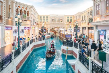 Macau (Makao), Çin - 15 Ekim 2017: Venedik Makao int