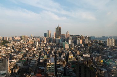 Macau (Makao), Çin görüntüsü. Gökdelen otel ve Kumarhane kurmak