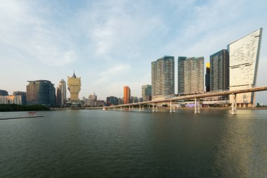 Macau (Makao), Çin görüntüsü. Gökdelen otel ve Kumarhane kurmak