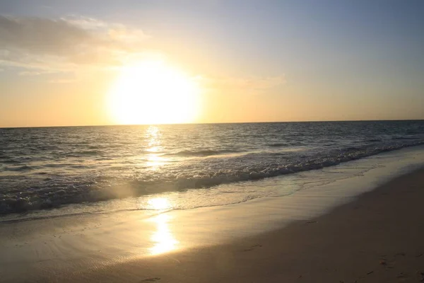 Beautiful Sunrise Beach Punta Cana Bavaro Dominican Republic — Stock Photo, Image