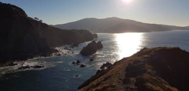 İspanya 'da Bask Bölgesi' nde günbatımı