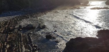 Güzel deniz manzarası. doğa arkaplanı