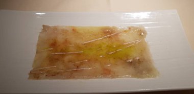 Domuz pastırmalı SCAMPI CARPACCIO