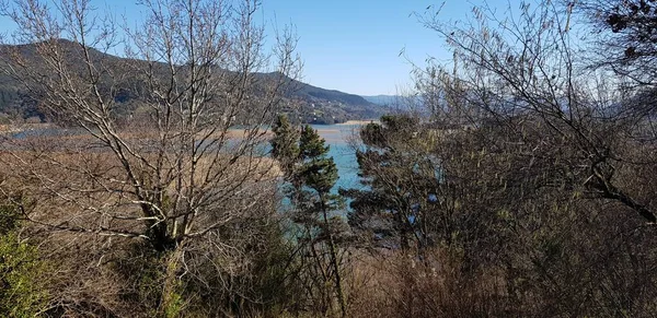 Herrliche Aussichten Auf Das Biosphärenreservat Urdaibai Mit Bergen Blauem Himmel — Stockfoto