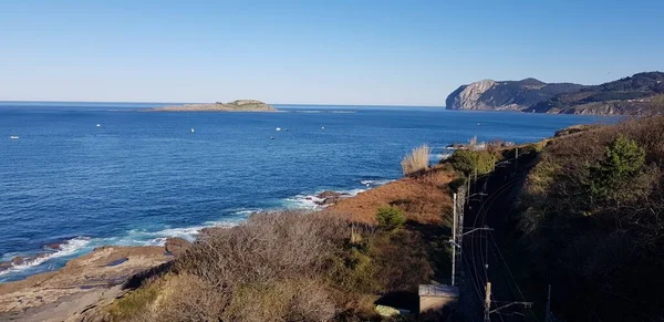 Paisagem Costa Bizkaia País Basco Espanha — Fotografia de Stock