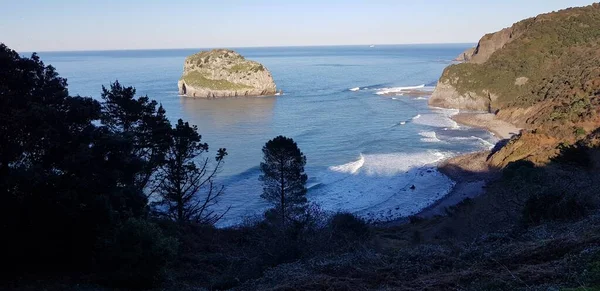 Küstenlandschaft Des Baskenlandes Spanien — Stockfoto