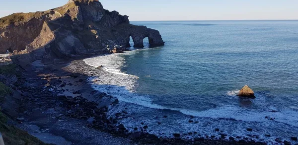 Gaztelugatxe Ένα Νησάκι Στην Ακτή Του Βισκαϊκού Κόλπου Bermeo Χώρα — Φωτογραφία Αρχείου