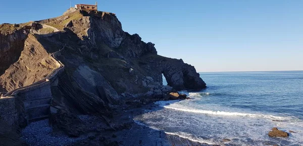 Gaztelugatxe Islet Coast Bay Biscay Bermeo Basque Country Northern Spain — Stock Photo, Image
