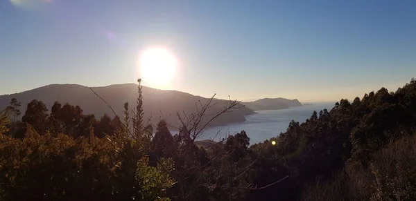 Puesta Sol Costa Del País Vasco España —  Fotos de Stock