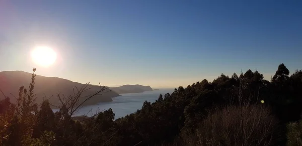 Sonnenuntergang Der Küste Des Baskenlandes Spanien — Stockfoto