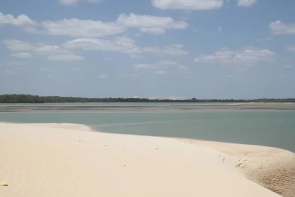 Paisagem Praia Galinhos Rio Grande Norte Brasil — Fotografia de Stock