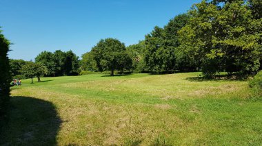 Aquitaine, Fransa 'da bir golf sahası manzarası
